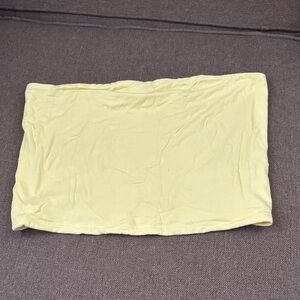 American Eagle Outfitters Yellow Tube Crop Top